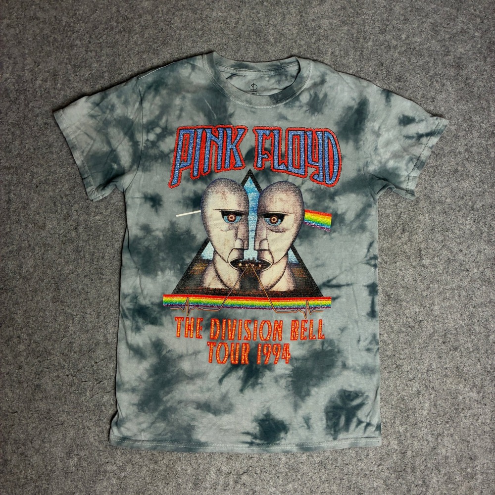 Pink Floyd T Shirt Womens Small Grey Excellent Division Bell Tour 1994 Tie Dye